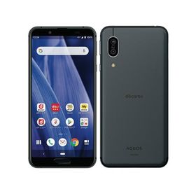 AQUOS sense3 SH-02M ブラック 中古 SIMフリー SIMロック解除済 美品