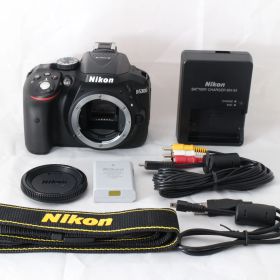 ☆新品級・ショット数3454☆ Nikon デジタル一眼レフカメラ D5300 ブラック 2400万画素 3.2型液晶 D5300BK ニコン #4115