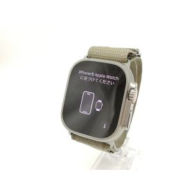 【中古】Apple Apple Watch Ultra2 49mm Cellular チタニウムケース/オリーブアルパインループ(S) MREX3J/A【横浜】保証期間1ヶ月【ランクA】