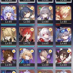 キャストリス完凸餅他 レベル67、誕生日、mihoyoID未設定、金の伴星有り | 崩壊スターレイル(崩スタ)のアカウントデータ、RMTの販売・買取一覧