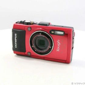 【中古】OLYMPUS(オリンパス) OLYMPUS STYLUS TG-4 RED Tough (4倍／防水／SDXC／レッド) 【198-ud】