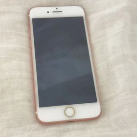 動作品iPhone7 128GB ローズゴールド SIMフリー バッテリー要修理