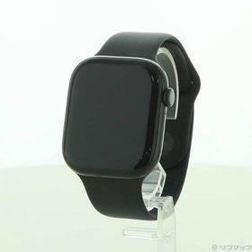〔中古〕Apple(アップル) Apple Watch Series 10 GPS 46mm ジェットブラックアルミニウムケース ブラックスポーツバンド〔196-ud〕