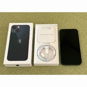 アイフォーン(iPhone)の【美品】Apple iPhone 13miniミッドナイト 本体(スマートフォン本体)