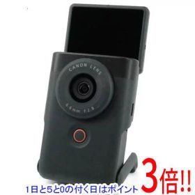 【1日と5.0のつく日、18日はポイント3倍！】【中古】CANON製 Vlogカメラ PowerShot V10 ブラック 元箱あり