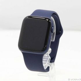 〔中古〕Apple(アップル) Apple Watch Series 6 GPS 44mm ブルーアルミニウムケース ディープネイビースポーツバンド〔377-ud〕