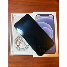 アップル(Apple)のアップル iPhone12 64GB ブラック 【バッテリー81%】充電ケーブル(スマートフォン本体)