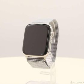 〔中古〕Apple(アップル) Apple Watch Series 4 GPS + Cellular 44mm ステンレススチールケース ミラネーゼループ〔377-ud〕