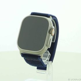 〔中古〕Apple(アップル) 〔展示品〕 Apple Watch Ultra 2 GPS + Cellular 49mm ナチュラルチタニウムケース ブルートレイルループ〔377-ud〕