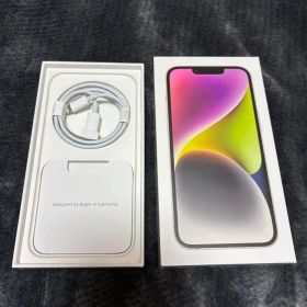 Apple iPhone 14 128GB ホワイト 本体と充電ケーブル