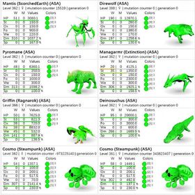 🎨 緑・黄・赤カラー個体専門 ✨ 即納OK／高レベル・高ステ個体も多数出品中！ | ARK Survival Evolvedのアカウントデータ、RMTの販売・買取一覧