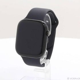 〔中古〕Apple(アップル) Apple Watch Series 10 GPS 46mm ジェットブラックアルミニウムケース ブラックスポーツバンド〔348-ud〕