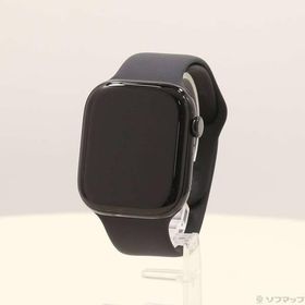 〔中古〕Apple(アップル) 〔展示品〕 Apple Watch Series 10 GPS 46mm ジェットブラックアルミニウムケース ブラックスポーツバンド〔377-ud〕