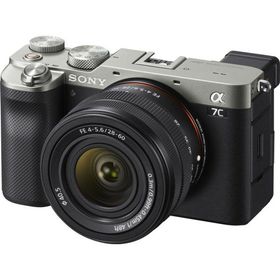 ソニー フルサイズミラーレス一眼カメラ「α7C」ズームレンズキット(シルバー) SONY ILCE-7CL-S 返品種別A