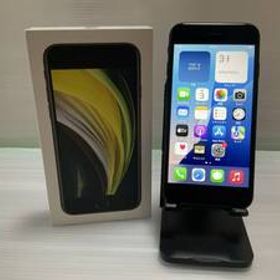 バッテリー96% Apple iPhone SE 2世代 64GB au ブラック１台 9-13-E