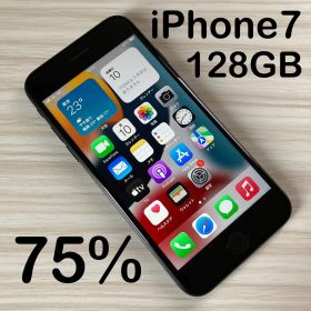 iPhone7 128GB BLACK バッテリー75% SIMフリー