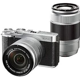 【中古】FUJIFILM ミラーレス一眼 X-A2 ダブルズームレンズキット シルバー X-A2S1650II/50230II