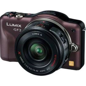 パナソニック ミラーレス一眼カメラ LUMIX GF3 電動ズームキット センシュアルブラウン DMC-GF3X-T