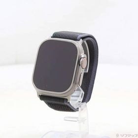 〔中古〕Apple(アップル) Apple Watch Ultra 2 GPS + Cellular 49mm チタニウムケース ブルー／ブラックトレイルループ〔349-ud〕