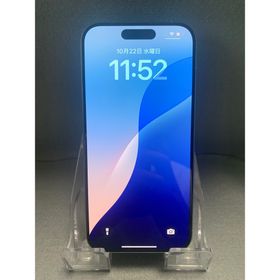 アップル(Apple)の美品 アップルストア版 SIMフリー iPhone15 Pro 128GB(スマートフォン本体)