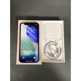 アイフォーン(iPhone)の超美品 国内版 SIMフリー iPhone12 mini 64GB レッド色(スマートフォン本体)