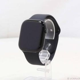 〔中古〕Apple(アップル) Apple Watch Series 10 GPS 46mm ジェットブラックアルミニウムケース ブラックスポーツバンド〔305-ud〕