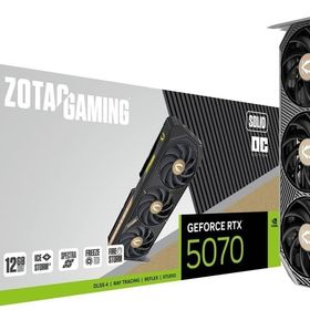 【新品】1週間以内発送【代引き不可】 ZOTAC GAMING GeForce RTX 5070 SOLID OC 12GB GDDR7 グラフィックスボード ZT-B50700J-10P VD9074 周辺機器 PCパーツ グラフィックボード グラボ