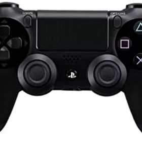 【中古】ワイヤレスコントローラー (DUALSHOCK 4) ジェット・ブラック 【メーカー生産終了】