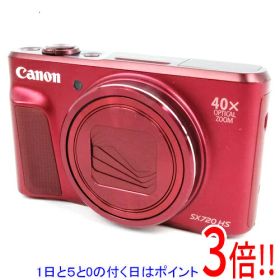 【1日と5.0のつく日、18日はポイント3倍！】【中古】Canon製 PowerShot SX720 HS レッド 2030万画素