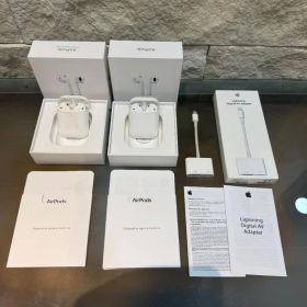 Apple AirPods 第二世代 2台セット 中古品 おまけ付き