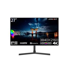 【 新品 未開封 】 JAPANNEXT 27インチ IPS BLACKパネル搭載 4K(3840×2160) /ワイド 解像度 液晶モニター JN-27IPSB4FLUHDR 未使用 送料無料
