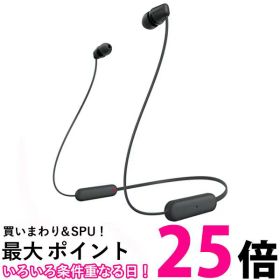 ソニー WI-C100 BZ ワイヤレスステレオヘッドセット ブラック ネックバンドイヤホン ブルートゥースイヤホン SONY 送料無料 【SK01723】