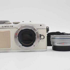 オリンパス Olympus Pen Lite E-PL7 16.0MP White 14-42mm Lens Kit [新品同様] #Z5572A