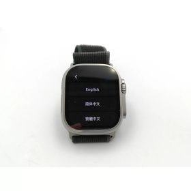 【中古】Apple Apple Watch Ultra2 49mm Cellular チタニウムケース/ブルー/ブラックトレイルループ(M/L) MRF63J/A【ECセンター】保証期間1ヶ月【ランクA】