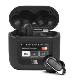 [在庫処分]JBL ハイブリッドノイズキャンセリング 完全ワイヤレスイヤホン Tour Pro 2 JBLTOURPRO2BLK ブラック 液晶 操作 おしゃれ 在庫限り 新品 正規品 コードレス 充電式 イヤーホン ディスプレイ付