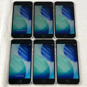 ★バッテリー良好★【6点セット・SIMロック解除済・本体のみ】Apple iPhone SE (第3世代) A2782 本体 64GB【キズ多数あり】/SP-251663