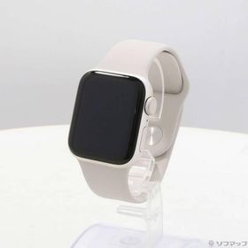 〔中古〕Apple(アップル) Apple Watch SE 第2世代 GPS 40mm スターライトアルミニウムケース スターライトスポーツバンド〔305-ud〕