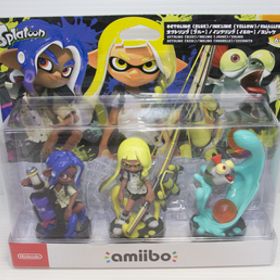 ◆新品未開封◆amiibo トリプルセット インクリング【イエロー】/オクトリング【ブルー】/コジャケ (スプラトゥーンシリーズ)