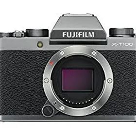 【中古】FUJIFILM ミラーレス一眼 X-T100ダークシルバー X-T100-DS ボディ
