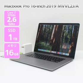 Apple Macbook Pro 16-inch,2019 MVVL2J/A シルバー Core i7 9750H 2.6GHz メモリ 16GB SSD 1TB A2141 AMD Radeon Pro 5300M 4GB マックブックプロ Bランク N18H 中古