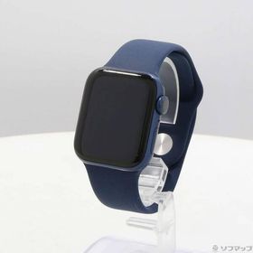〔中古〕Apple(アップル) Apple Watch Series 6 GPS 40mm ブルーアルミニウムケース ディープネイビースポーツバンド〔258-ud〕
