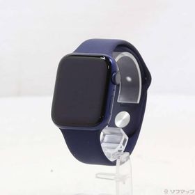 〔中古〕Apple(アップル) Apple Watch Series 6 GPS 44mm ブルーアルミニウムケース ディープネイビースポーツバンド〔348-ud〕