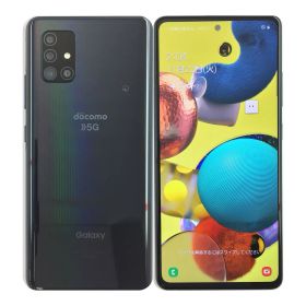 【中古】 SAMSUNG Galaxy A51 5G SC-54A 128GB Prism Bricks Black プリズムブリックスブラック docomo SIMロック解除済 白ロム 本体