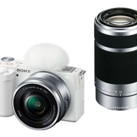 【新品/取寄品】SONY VLOGCAM ZV-E10Y ダブルズームレンズキット ホワイト レンズ交換式Vlogカメラ ソニー