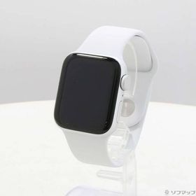 〔中古〕Apple(アップル) Apple Watch SE 第2世代 GPS 40mm シルバーアルミニウムケース ホワイトスポーツバンド〔295-ud〕