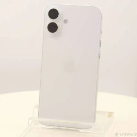 〔中古品〕 iPhone16 Plus 128GB ホワイト MXVC3J／A SIMフリー【196】