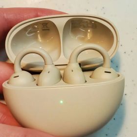 ➤美品HUAWEI FreeClip【ベージュ】オープン型ワイヤレスイヤホン