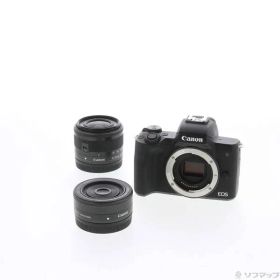 〔中古品〕 EOS Kiss M (ブラック) ダブルレンズキット【262】