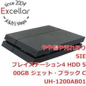 [bn:9] SONY プレイステーション4 500GB ブラック CUH-1200AB01 ゴム足なし