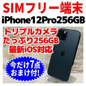 SIMフリー iPhone12Pro 256GB グラファイト 電池良好